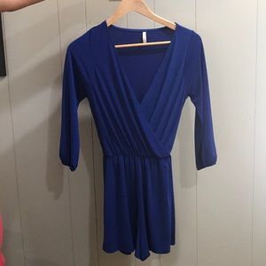 Royal blue romper